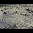 Eine der seltenen glatten Oberflächen im Lavafeld